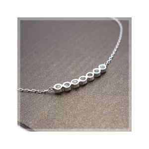 ペンダントネックレス PT900 0.23ct ライン ダイヤモンド『Line