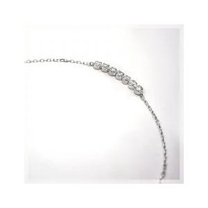 ペンダントネックレス PT900 0.23ct ライン ダイヤモンド『Line