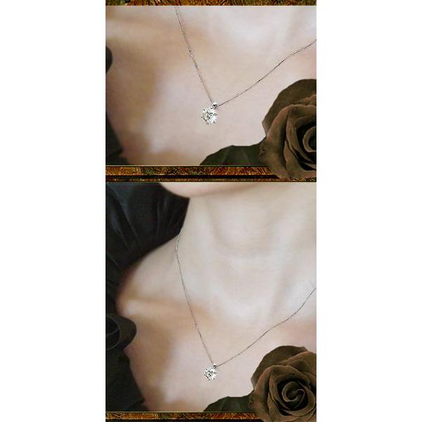 ペンダントネックレス pt900 0.7ct〜0.80ct 一粒ダイヤモンド SIクラス 