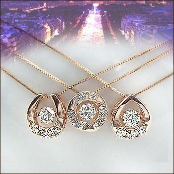 ペンダントネックレス あすつく H&C鑑別カード付 18PG WG 0.2ct 
