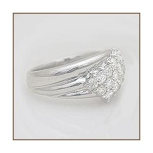ダイヤモンドリング pt900 pt950 0.50ct パヴェリング 指輪 SIクラス F