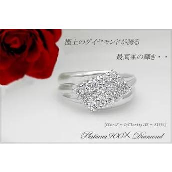 ダイヤモンドリング pt900 pt950 パヴェリング 指輪 0.50ct 無色透明 F〜Dカラー VS〜SIクラス ピンキーリング｜lugejewelry｜04