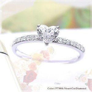 pt900ダイヤモンドリング　ハーフエタニティリング 計0.6ct ダイヤモンドリング pt900 pt950 0.6ctup ハートカット ダイヤモンド