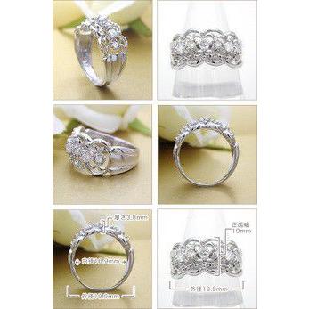 4℃ 18k WGダイヤモンドリング #12 ダイヤモンドリング【完全無色透明Fカラー・高級仕様K18YG(12号)約4.60