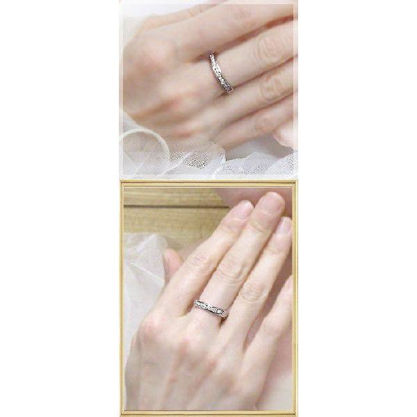 ダイヤモンドリング K18YG PG WG 0.33ct エタニティ 指輪『Rail line 