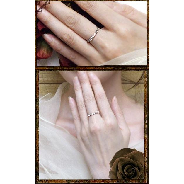 H＆Cダイヤモンド K18YG PG WG 0.5ct エタニティリング 指輪『Eternity 