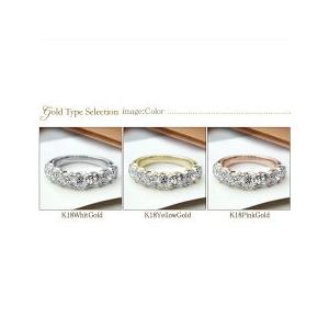 ダイヤモンドリング K18YG PG WG 2.0ct エタニティリング ダイヤモンドリング K18YG PG WG 2.0ct エタニティリング