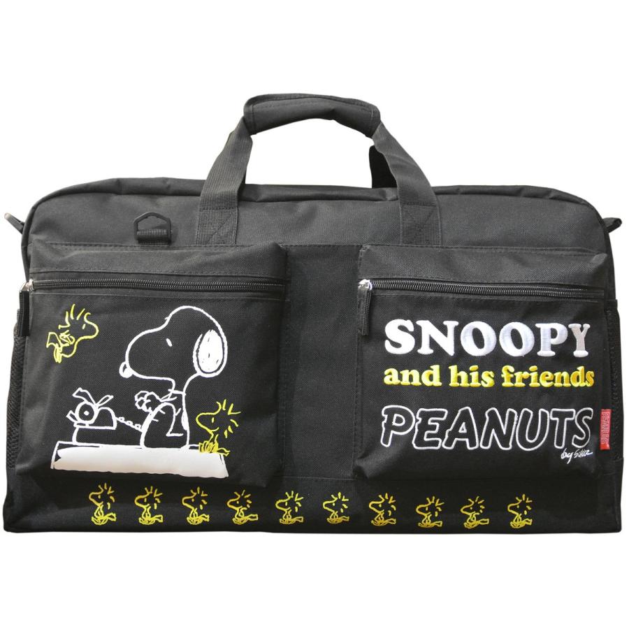 スヌーピー ボストンバッグ Snoopy トラベルボストン トラベルバッグ キャラクター 刺しゅう サイドポケット ショルダーベルト 修学旅行 Ae Sn 60 Snoopy 60 ラゲッジマーケット 通販 Yahoo ショッピング