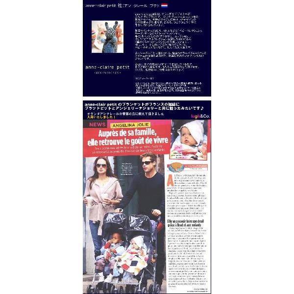 アンクレール (Anne-Claire Petit)　ぬいぐるみ　バスケットうさぎ　オレンジ |  | 02