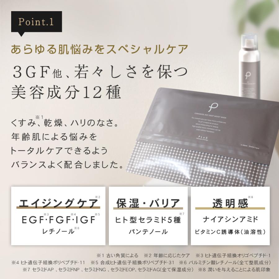 PLuS（プリュ） パック エイジングケア フェイスパック ミスト化粧水