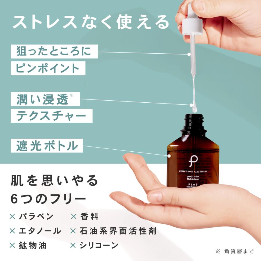 PLuS（プリュ） アゼライン酸 美容液 皮脂 毛穴 エフェクトショット