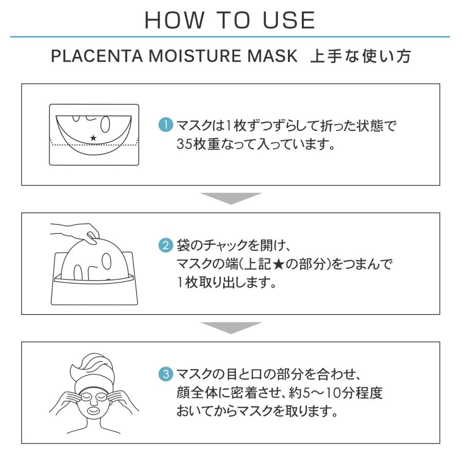 PLuS（プリュ） シートマスク 大容量 パック 保湿 プラセンタ
