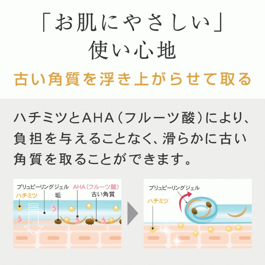 ピーリング ジェル かかと 角質ケア 詰め替えセット 大容量 角質  PLuS プリュ パウチタイプ｜luire｜07