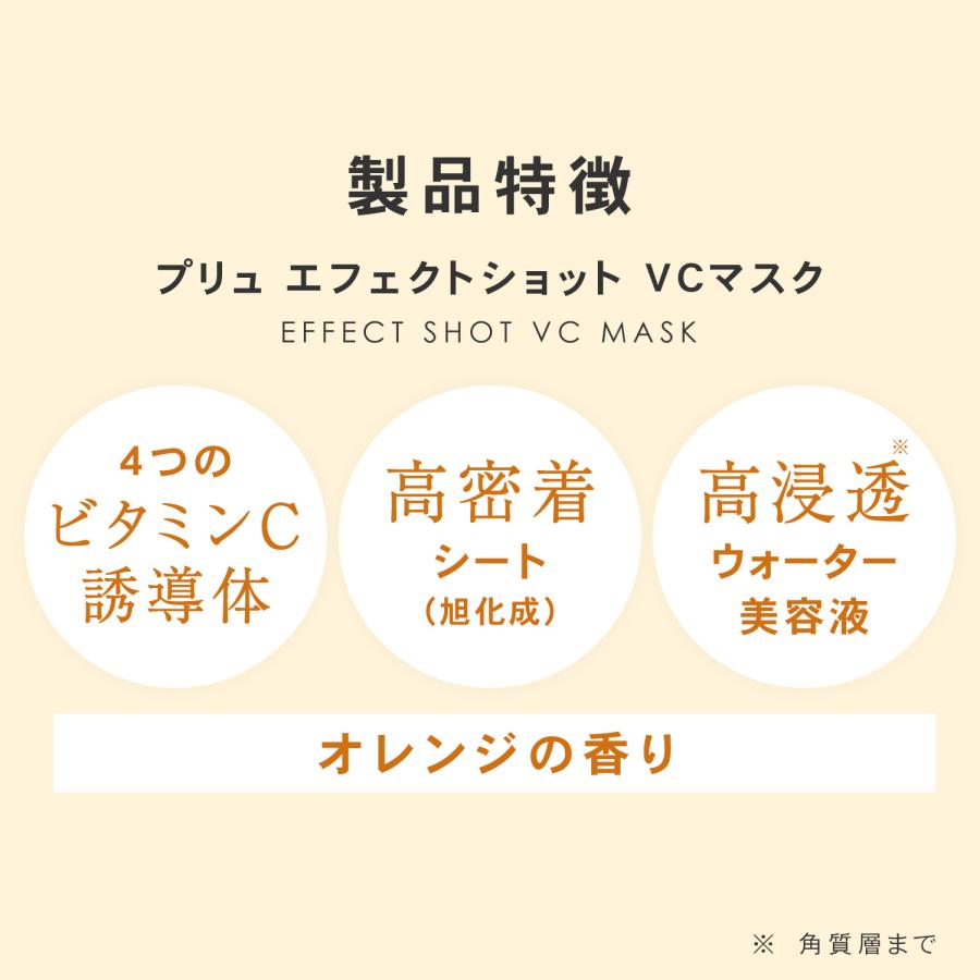 PLuS（プリュ） パック シートマスク フェイスマスク 大容量 ビタミンC