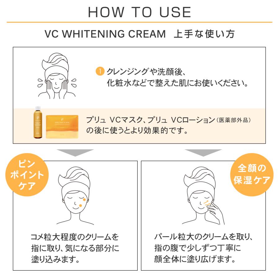PLuS（プリュ） 保湿クリーム ビタミンC誘導体 シミ 美白 クリーム