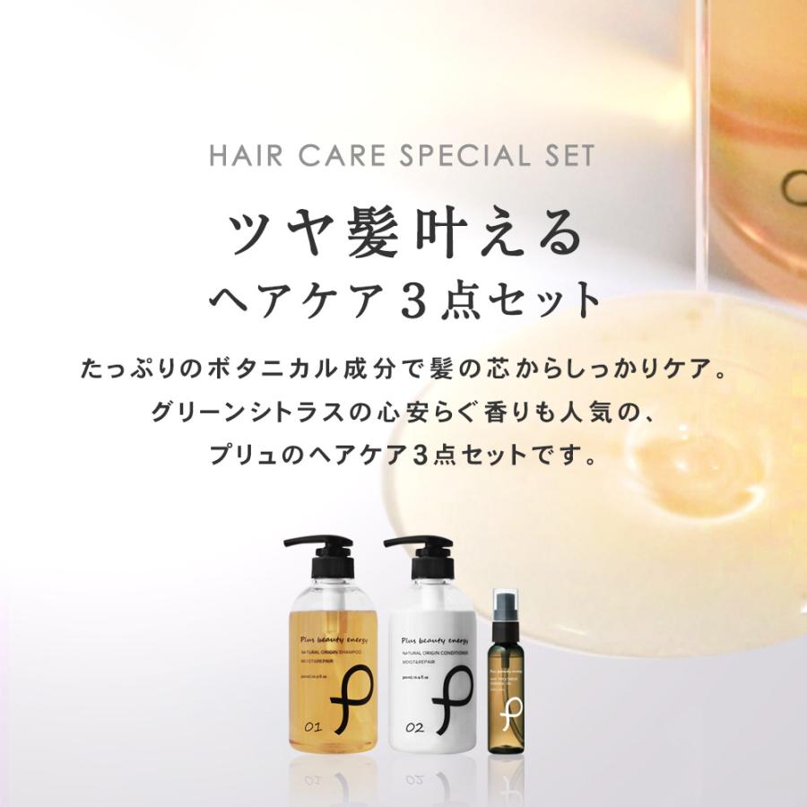 3個セット　Estandard　シャンプー/コンディショナー/ヘアオイル PLuS（プリュ） 母の日 プレゼント ギフト シャンプー