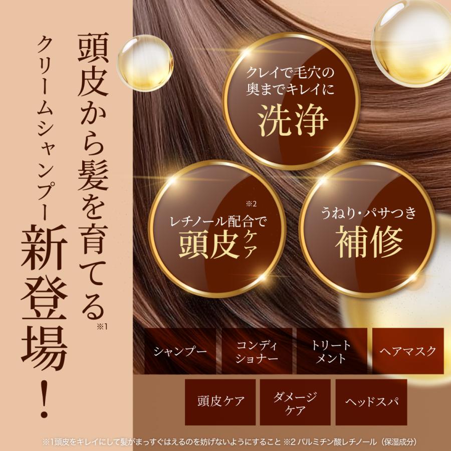 レチスパクリームシャンプー　3本セット 公式 emoc（エモック）レチスパ クリームシャンプー 3本セット 泥