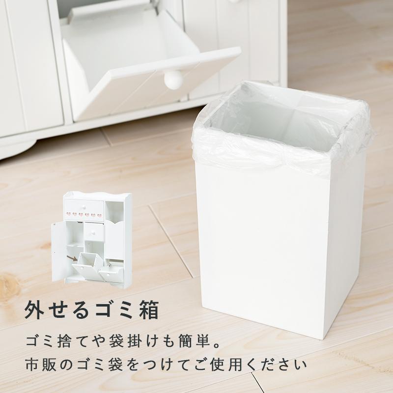 トイレラック 〔幅45×奥行14×高さ63cm〕 トイレ収納 カントリー調 省スペース 完成品｜lukit｜07