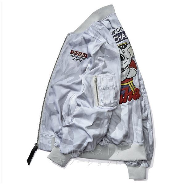 セール！ 春秋 DUHAN バイクジャケット メンズ レーシングウエア MA-1 格好いい フライトジャケットブルゾン ライダースブルゾン ライディング_1