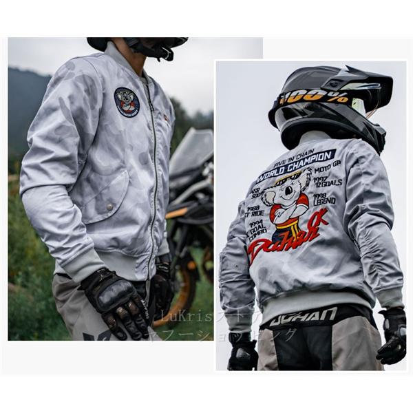 ももりん様USA製　swingster　MA-1　バイクジャケット　メンズ Ｌ セール！ 春秋 DUHAN バイクジャケット メンズ レーシングウエア