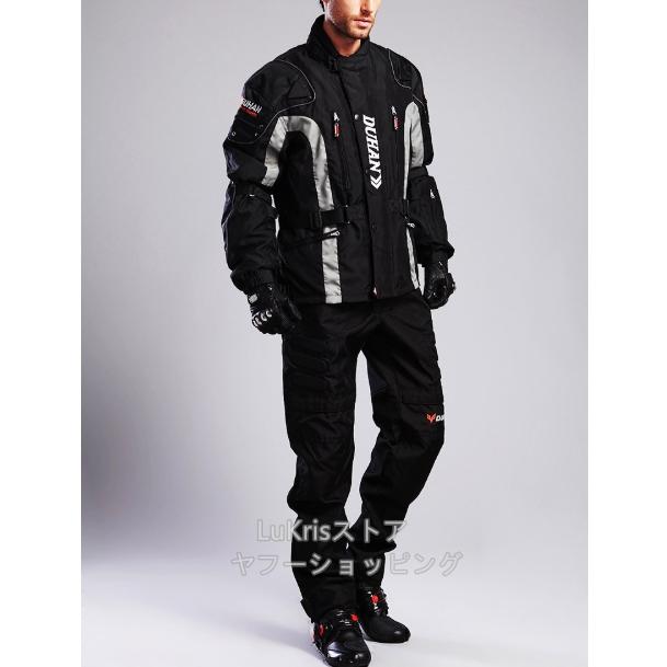 DUHAN バイクジャケット メンズ レーシングパンツ ライダースブルゾン