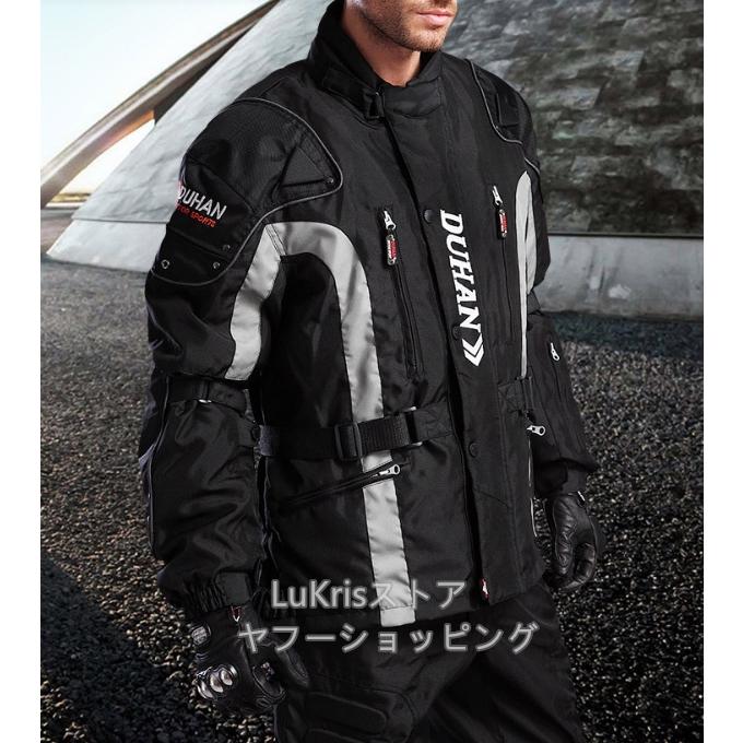 DUHAN バイクジャケット メンズ レーシングパンツ ライダースブルゾン
