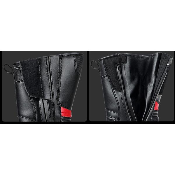 防水 ツーリングブーツ メンズ オフロード レーシングブーツ 革 合皮