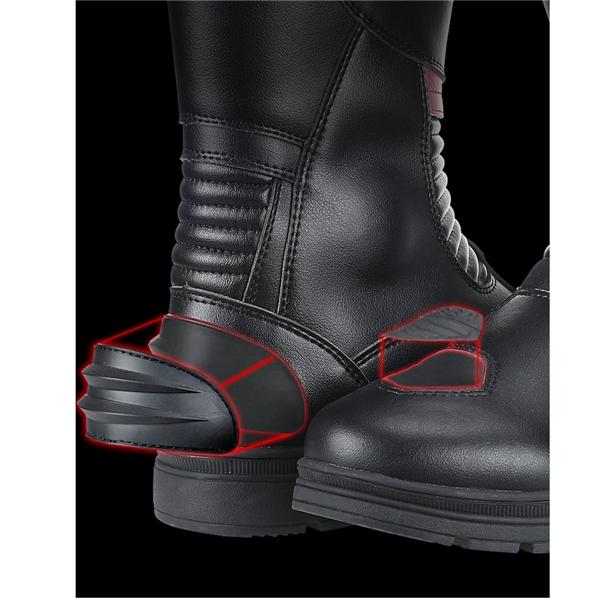 防水 ツーリングブーツ メンズ オフロード レーシングブーツ 革 合皮