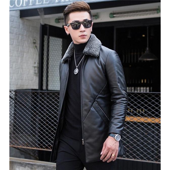 本革 レザー ステンカラーコート メンズ ダウンジャケット スタイリッシュ 通勤 ビジネス スリム ムートン 羊毛 カジュアル シンプル Shjm 019 Lukrisストア 通販 Yahoo ショッピング