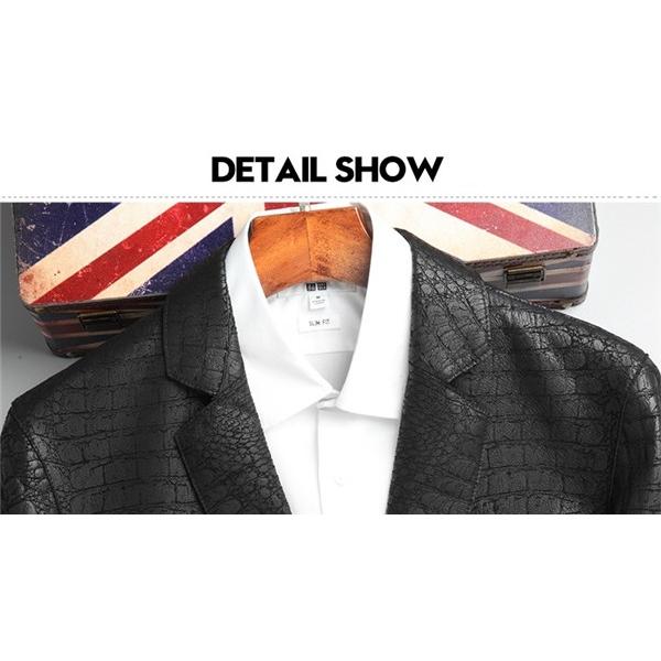 SALE! 本革 レザー テーラードジャケット メンズ ブレザー スーツ