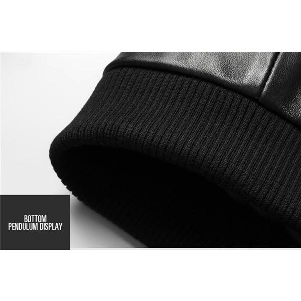 レア☆IRIDIUM リアルレザースタジアムジャケット ブラック SALE! 本革 ジャケット スタジャン スタジアム ジャンパー 高級品 防寒