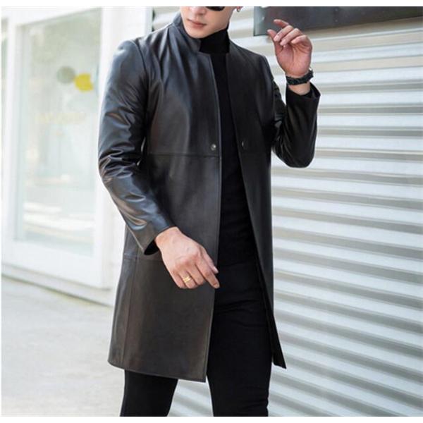 SALE! 本革 レザー コート ジャケット メンズ スタイリッシュ 通勤
