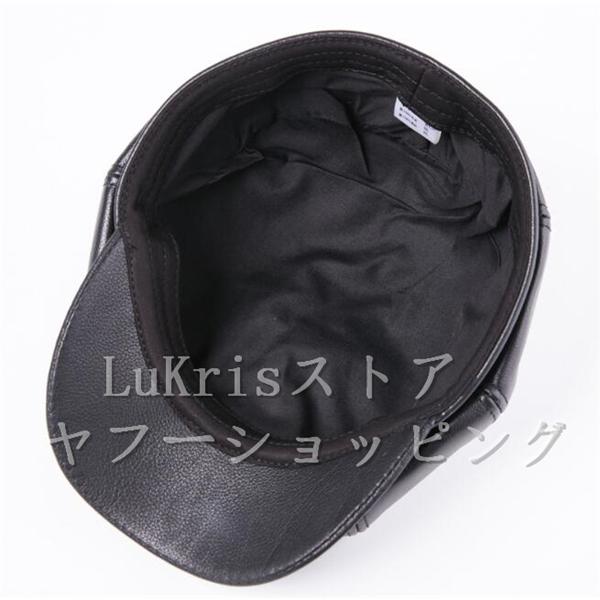 本革 牛革 レザー ハンチング 帽子 キャップ メンズ 秋冬 上品 本革 牛革 レザー ハンチング 帽子 キャップ メンズ 秋冬 上品