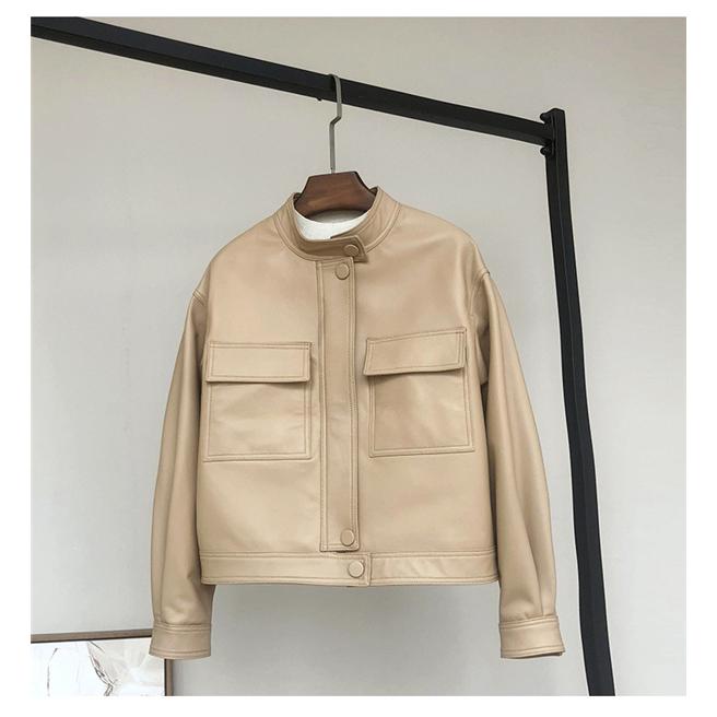 SALE! 本革 ジャケット レディース レザーコート ラム革 柔らかい皮 OL