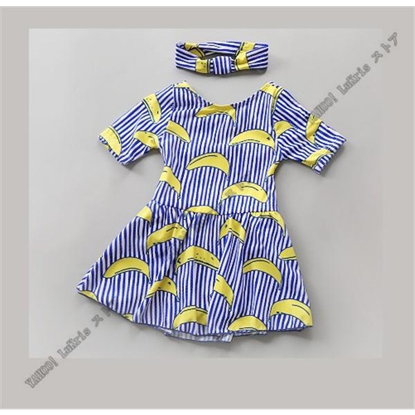Sale 女の子 水着 オールインワン ワンピース 子供 キッズ 可愛い プリンセス風 半袖 プール プリント ボーダー柄 バナナ柄 ブルー Somk 012 Lukrisストア 通販 Yahoo ショッピング