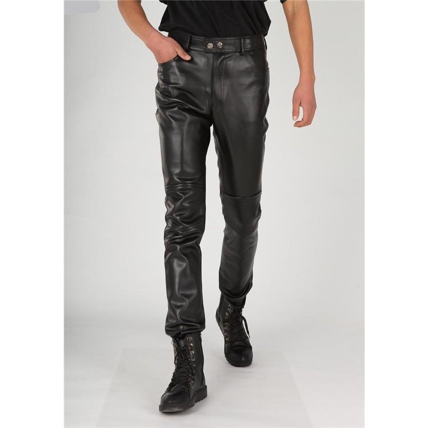 激安sale フェイクレザーパンツ メンズ レザーチャップス スキニー 合革ズボン Pu 男性 革パンツ バイクパンツ 皮パンツ ライダースパンツ スキニーパンツ 黒 Spurp 003 002 Lukrisストア 通販 Yahoo ショッピング