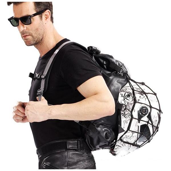 【完全防水】DUHAN  23L リュックサック アウトドア デイパック バックパック メンズ レディース 大容量 キャンプ 登山 バイク用バッグ ブラックの画像