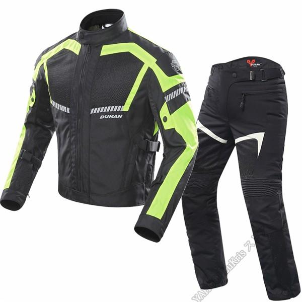 DUHAN バイク用 ライディングジャケット パンツ 上下セット SALE 」DUHAN 上下2点セット メンズ メッシュバイクジャケット