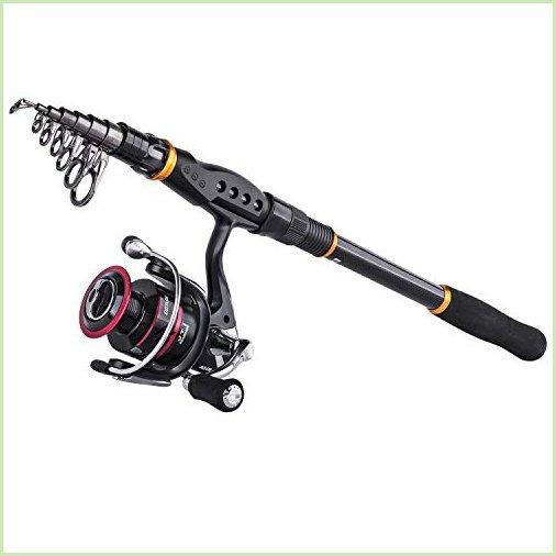 正規品直輸入 Fishing Telescopic Fiber Carbon Combos Reel And Rod Fishing Goture Pole 6 Salmon Trout Bass For Freshwater Saltwater Sea Reel Spinning With スピンキャストリール Hakunamatatagrill Com