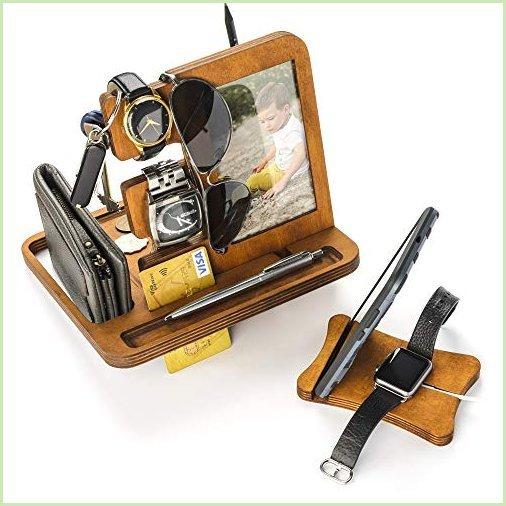 30 Off 電話 男性用 ナイトスタンドオーガナイザー 木製ドッキングステーション タブレット 充 時計ホルダー その他プリンター周辺機器 アクセサリー Hqpt Com