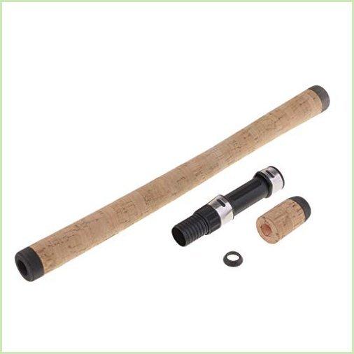 印象のデザイン Replacement CUTICATE Long Repair Rod for Seat Reel + Handle Rod Fishing Grip Cork Rod Soft Handle ベイトリール（ルアー用）