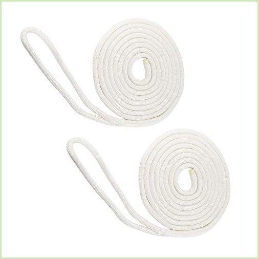 値下げ 係留ロープドックライン ダブルブレイドナイロンドックライン スプ Novelbee 3 4インチx50フィート 2パック 純正最安価格 Chocolatesaspen Com Br