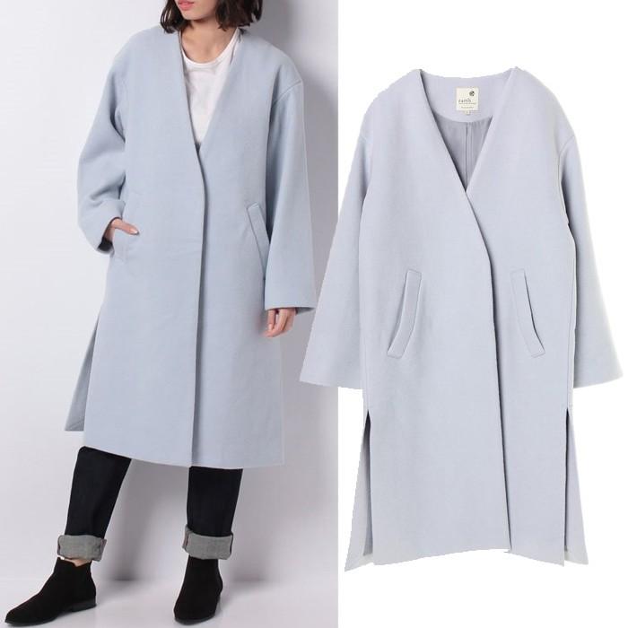 送料無料 アースミュージックアンドエコロジー Vネックノーカラーコート i レディース Earth Music Ecology アウター 羽織り コート Ea0000 Lulu Closet 通販 Yahoo ショッピング