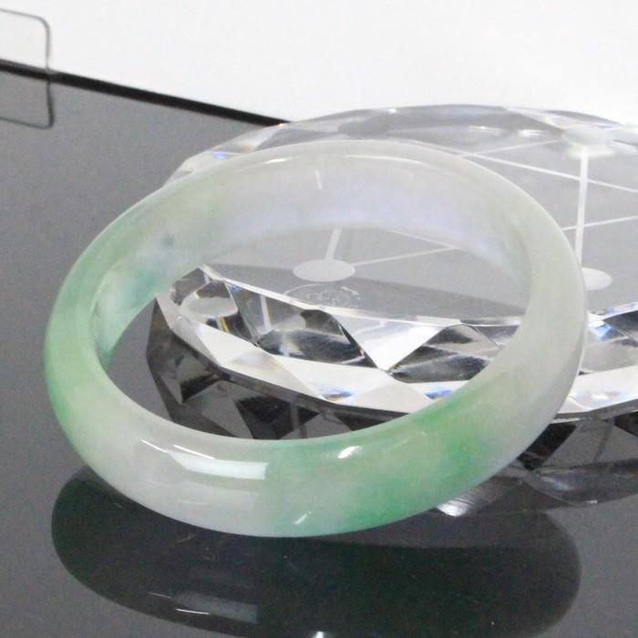女性用Lサイズ】翡翠 バングル ブレスレット jade ジェイド 腕輪 一点 