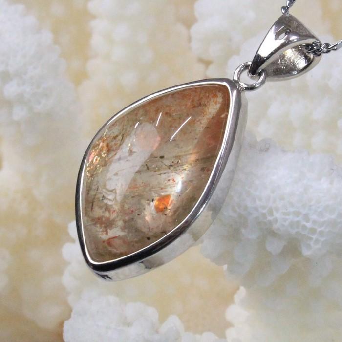 サンストーン ペンダント ネックレス sun stone 日長石 Necklace 天然石 ｜メンズ レディース 海外直輸入価格で販売｜_1