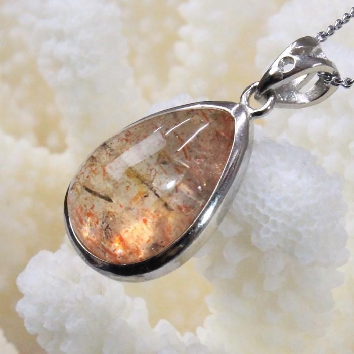 サンストーン ペンダント ネックレス sun stone 太陽石 Pendant 天然石