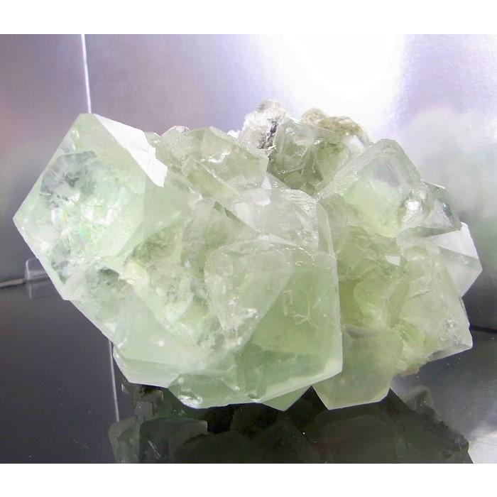 緑フローライトクラスター　パワーストーン　鑑賞石　天然石　鑑賞石　原石 グリーンフローライト 原石 クラスター fluorite 蛍石 フローライト