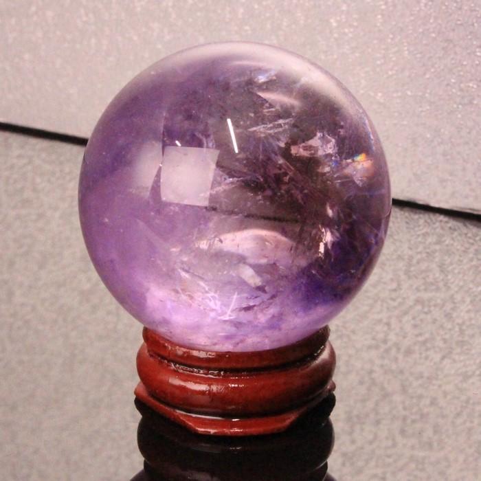 アメジスト 丸玉 原石 Amethyst 紫水晶 球体 一点物【45mm