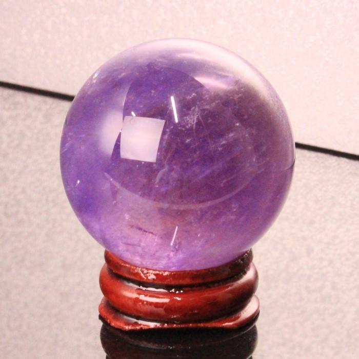 ✮美宝珠✮偉大なる迫力✮超美濃紫水晶✮レインボー アメジスト 丸玉 天然石 原石 アメジスト 丸玉 原石 Amethyst 紫水晶 水晶玉 一点物【42mm