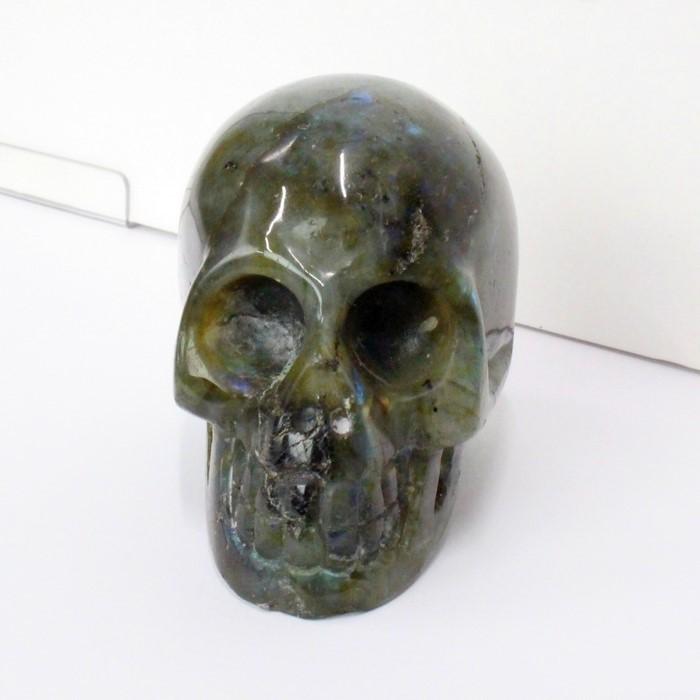 ラブラドライト ドクロ 原石 スカル labradorite しゃれこうべ 一点物